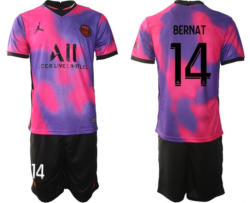 Men 2020-2021 Club Paris St German away purple #14 Soccer Jersey->paris st german jersey->Soccer Club Jersey